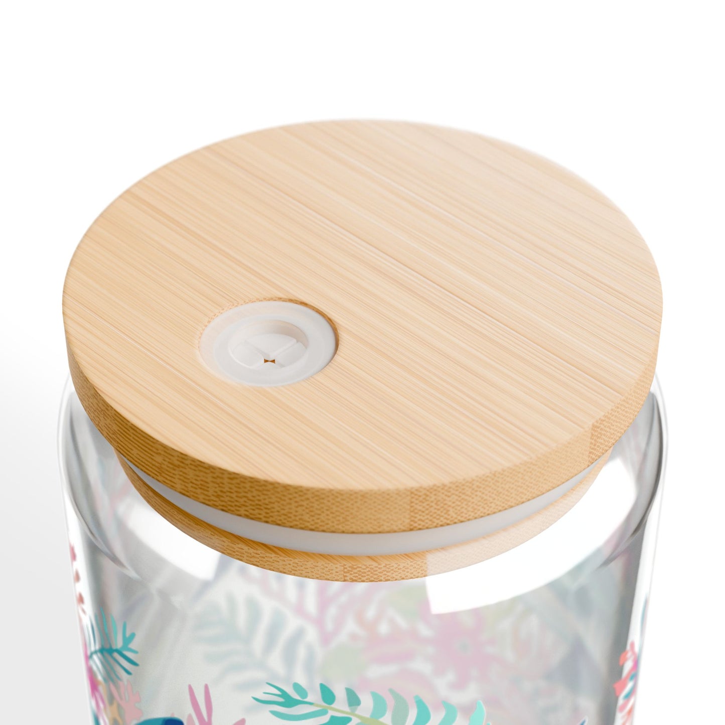 Eco-Friendly Summer Drinkware, Tropical Sipper Glass, 16oz | Shark Design, Party Accessory, Gift for Sea Life Ocean Lovers