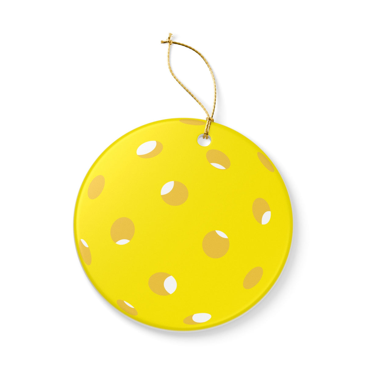 Pickleball Ceramic Ornament — Cute Pickleball Friends, Holiday Christmas Decoration