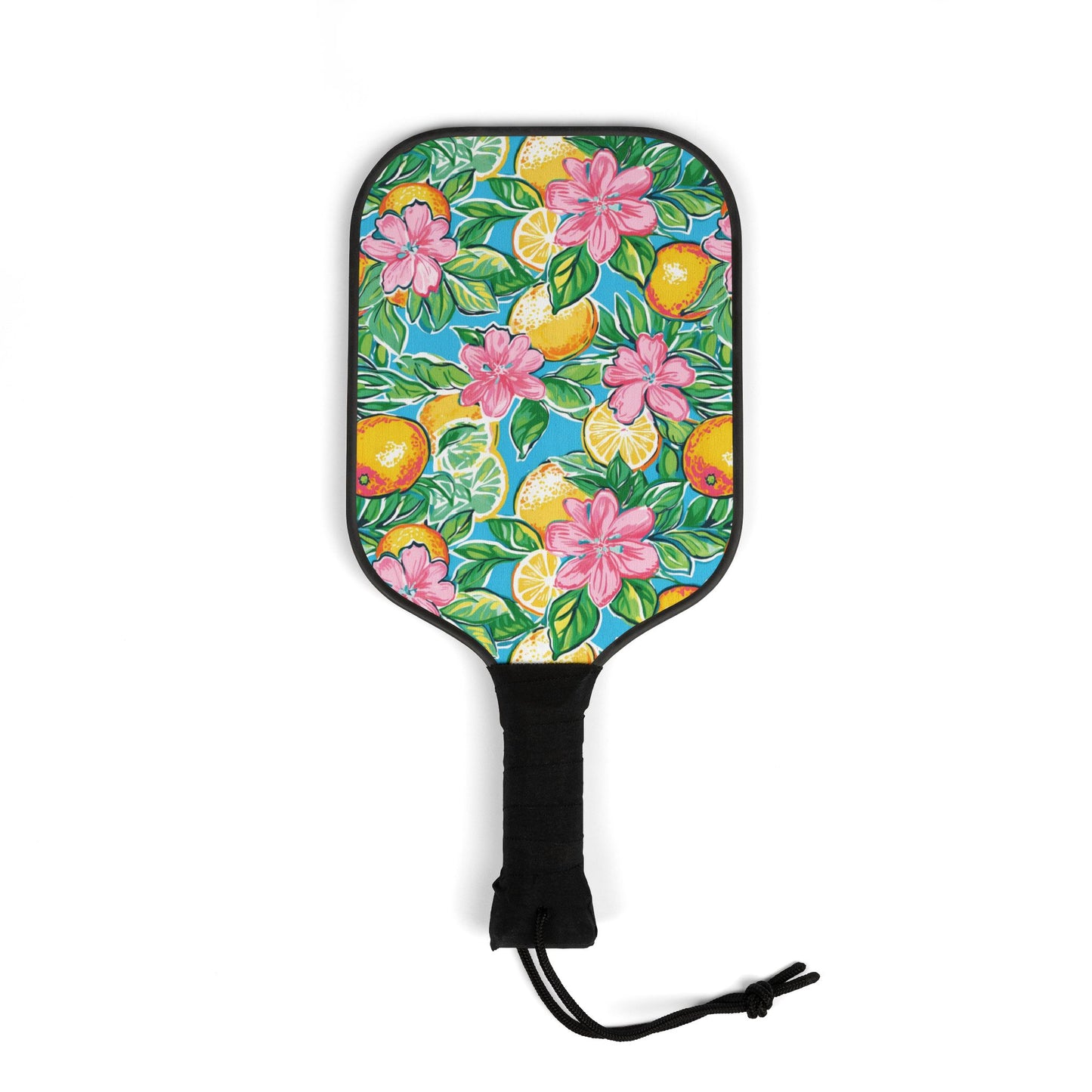 Tropical Fruit Cirtus Print Pickleball Paddle Set - Fun & Colorful Kit for Players, Sports Lovers, Perfect Gift for Friends, Active Lifestyle, Summer Fun