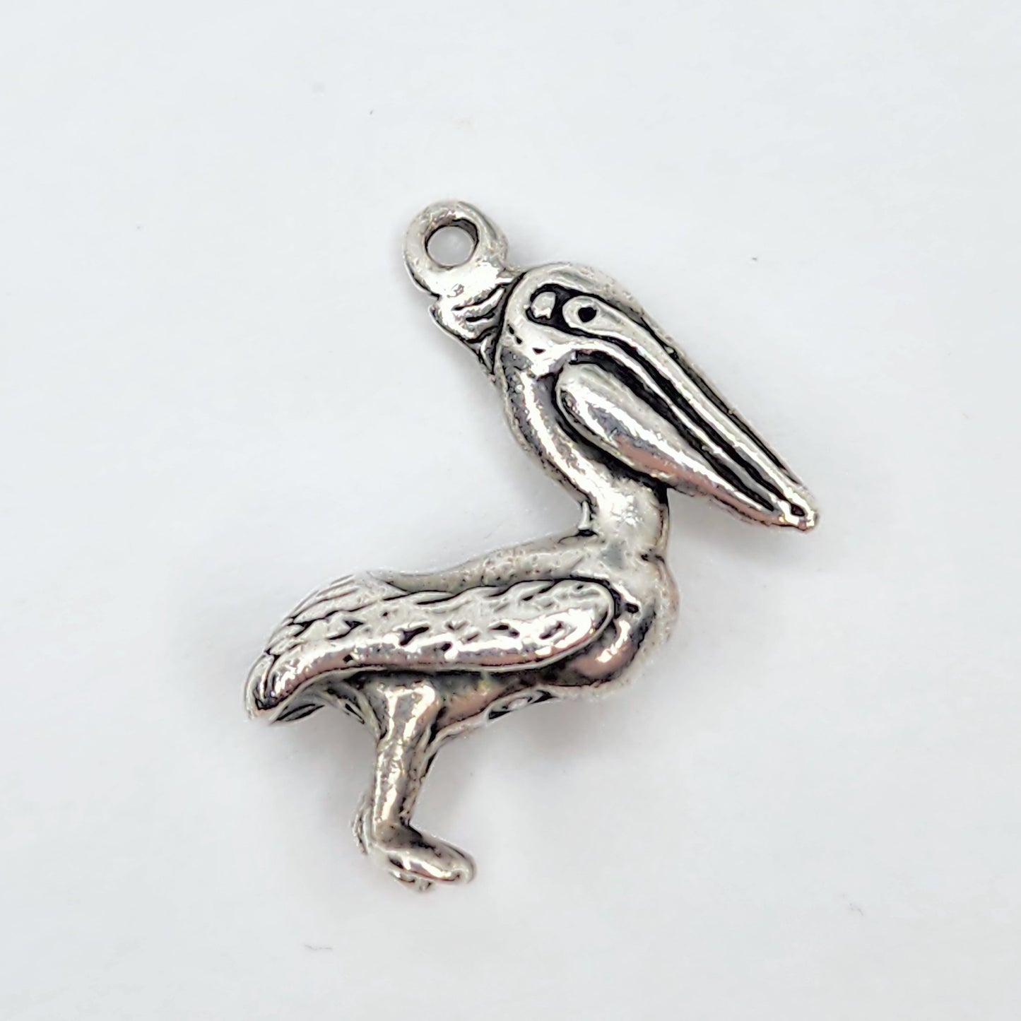 Vintage sterling silver pelican charm