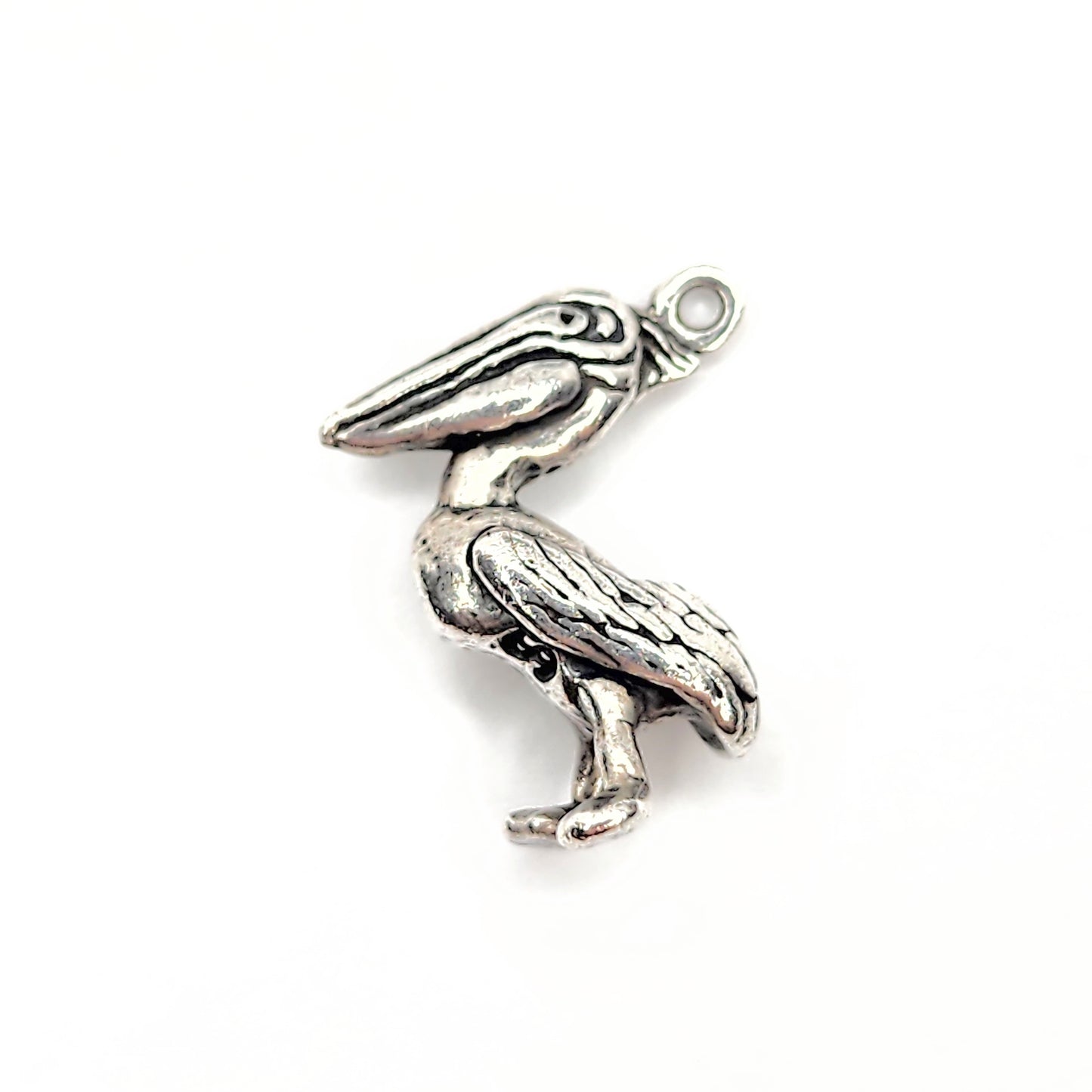 Vintage sterling silver pelican charm