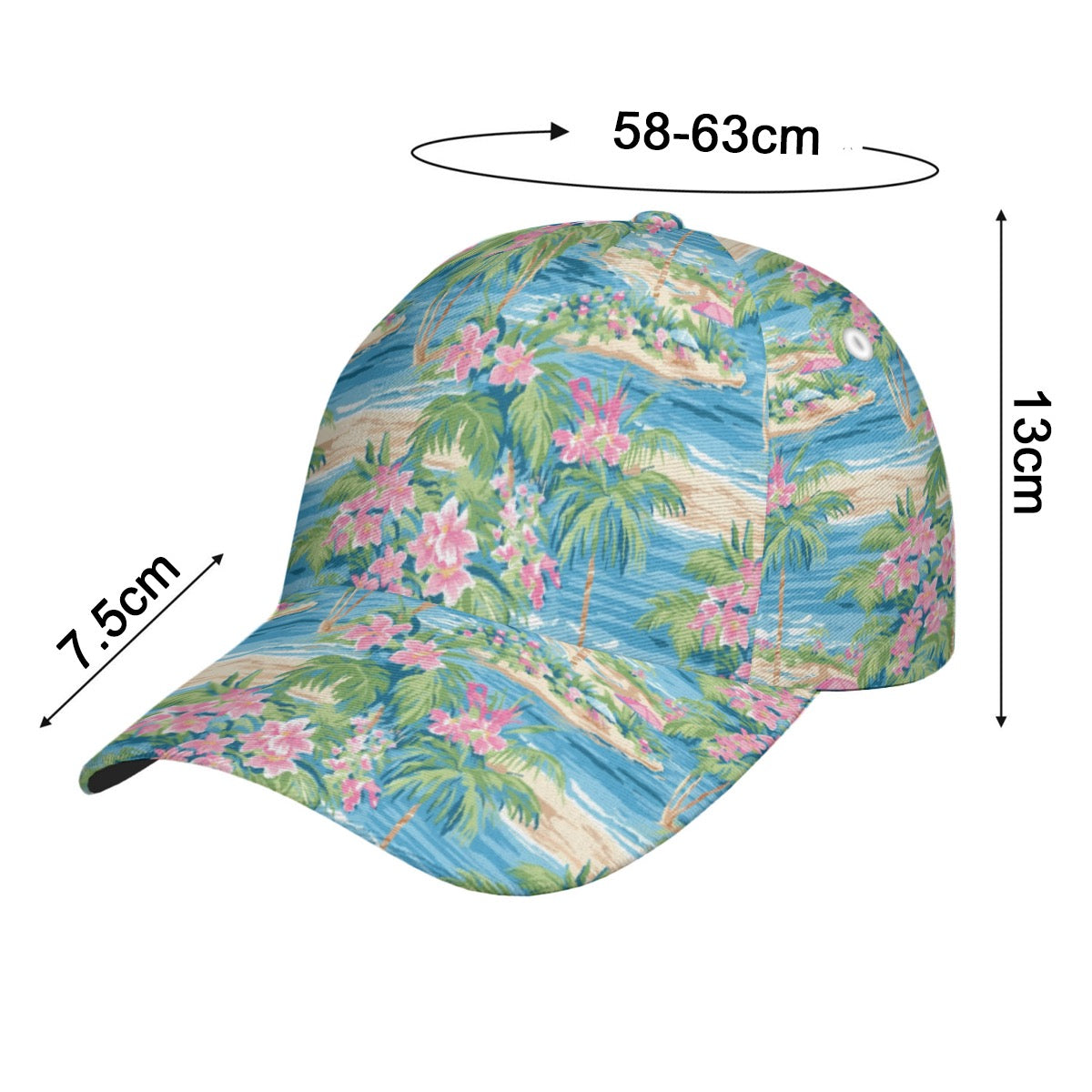 Tropical Print Snapback Hat