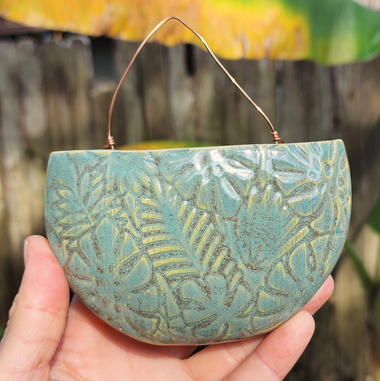 Handmade Ceramic Mini Wall Pocket Planter