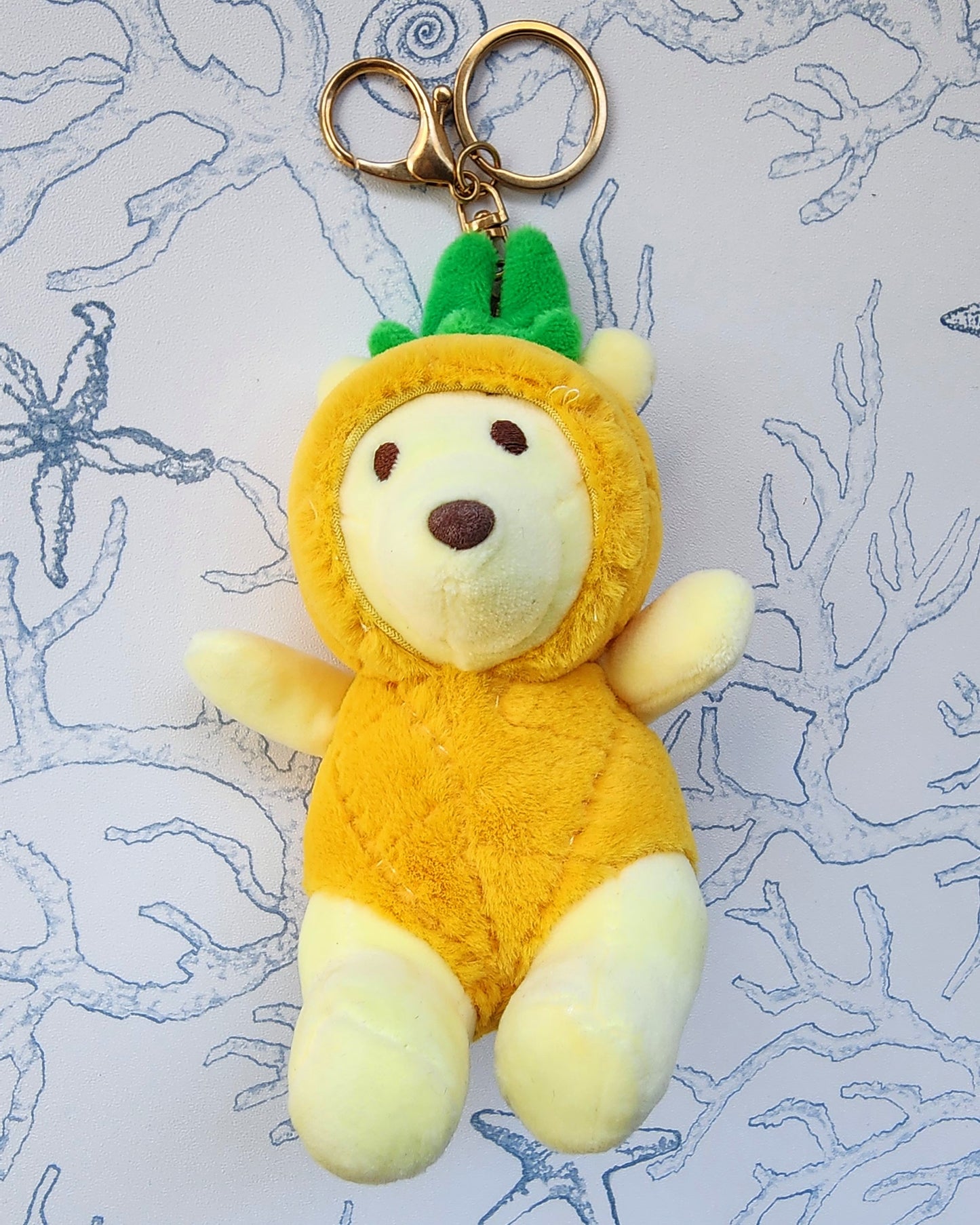 Pineapple Bear Keychain Plush