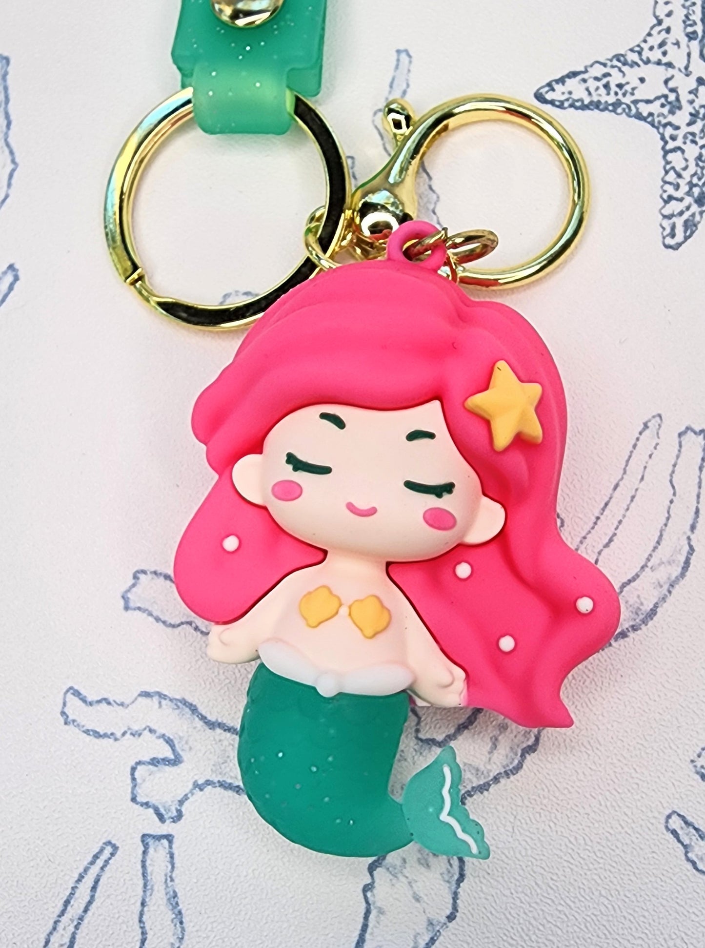 Mermaid Keychain Purse Charm