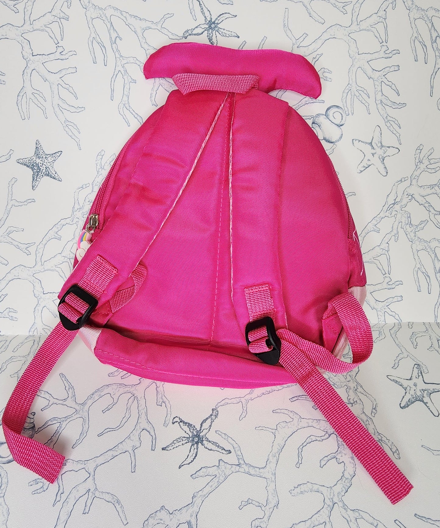 Kids Girls Beach Day Mermaid Backpack Blue, Teal, Pink