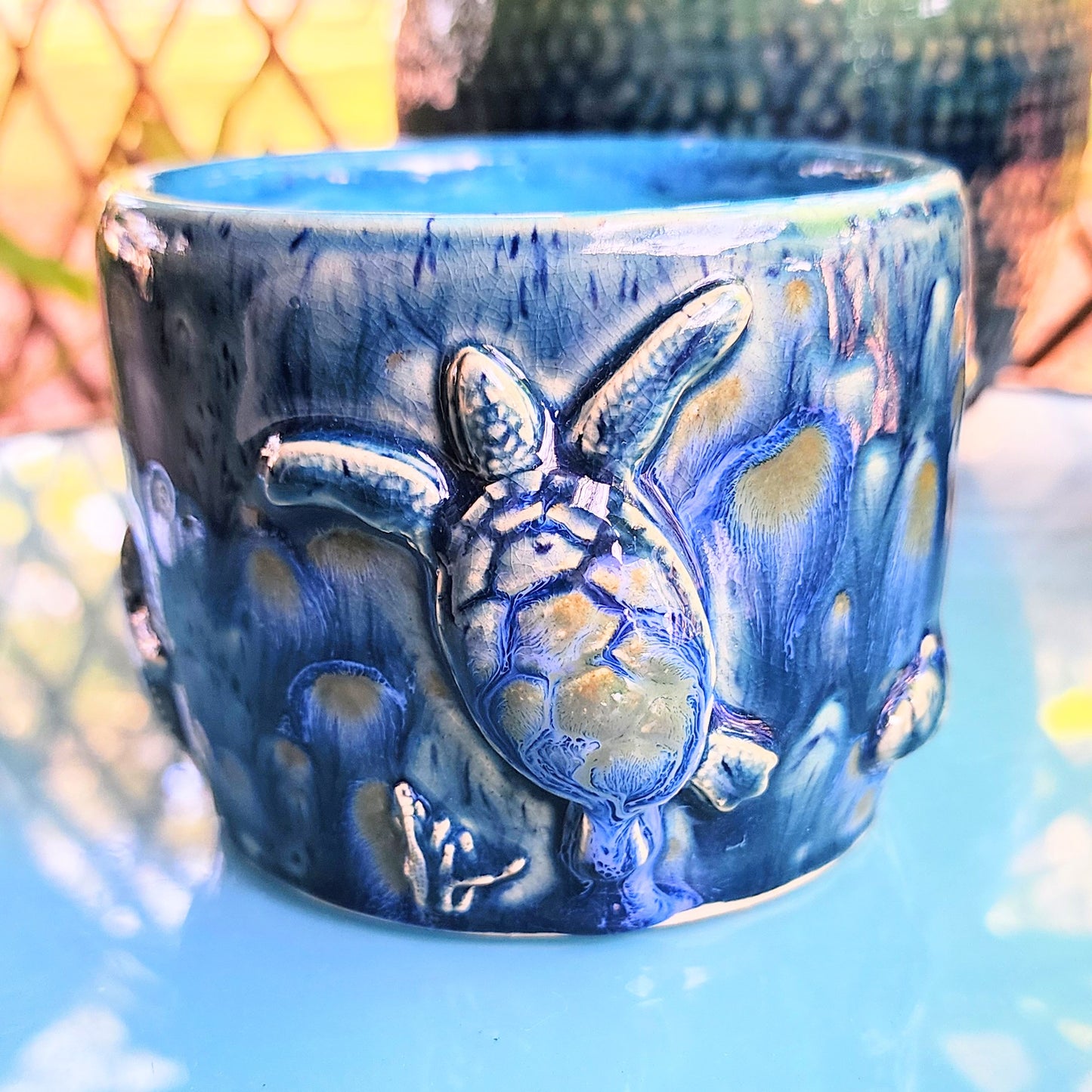 Sealife Ceramic Planter Bowl