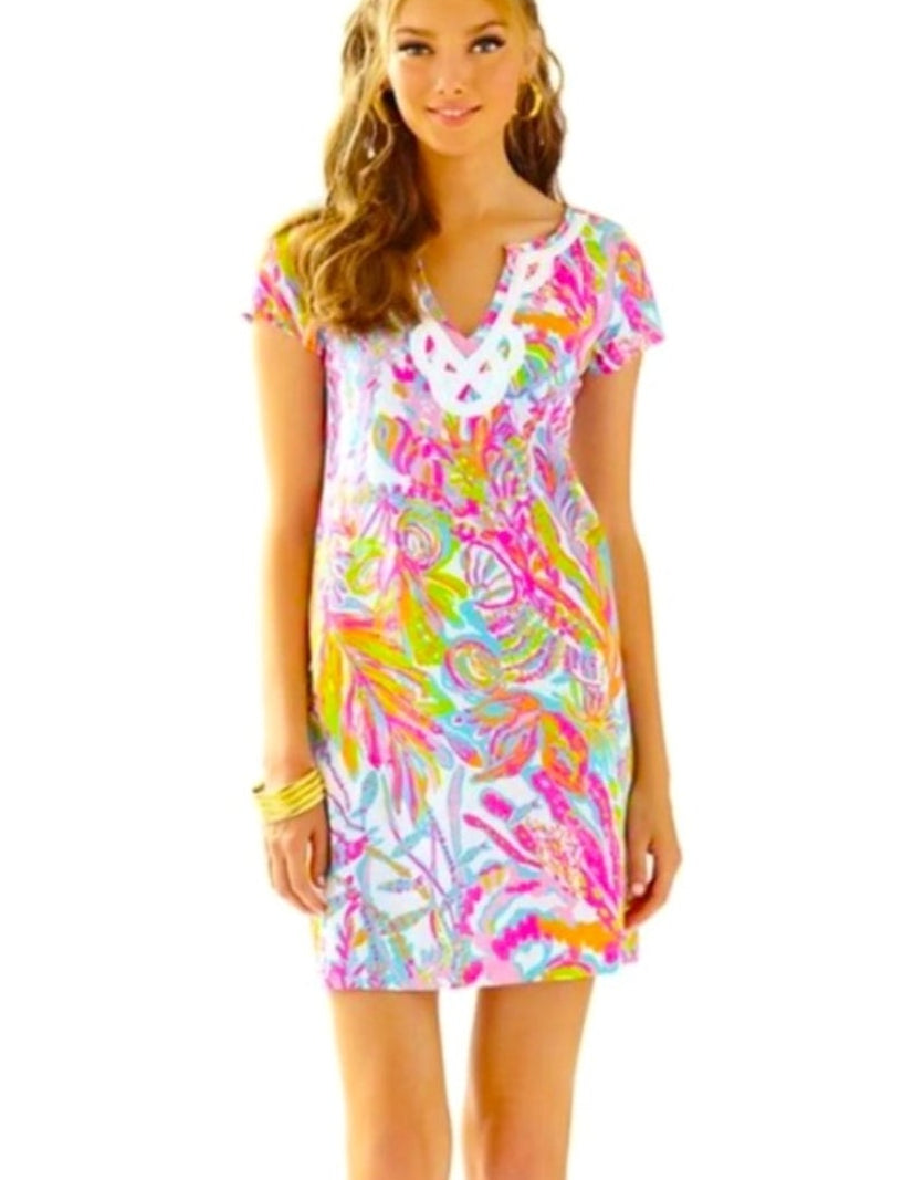 Lilly Pulitzer Brewster dress in the "Scuba to Cuba" print Pima cotton Size XS