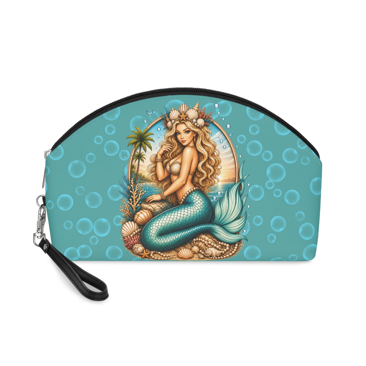 Mermiad Makeup Bag — Aqua Beach Cosmetic Pouch