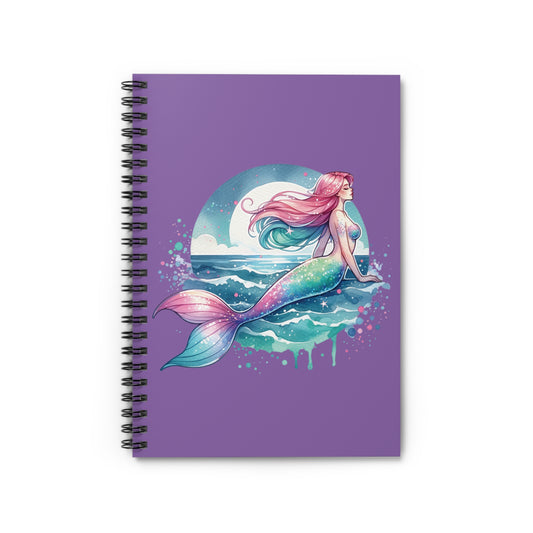 Mermaid Spiral Notebook - Ruled Line Journal