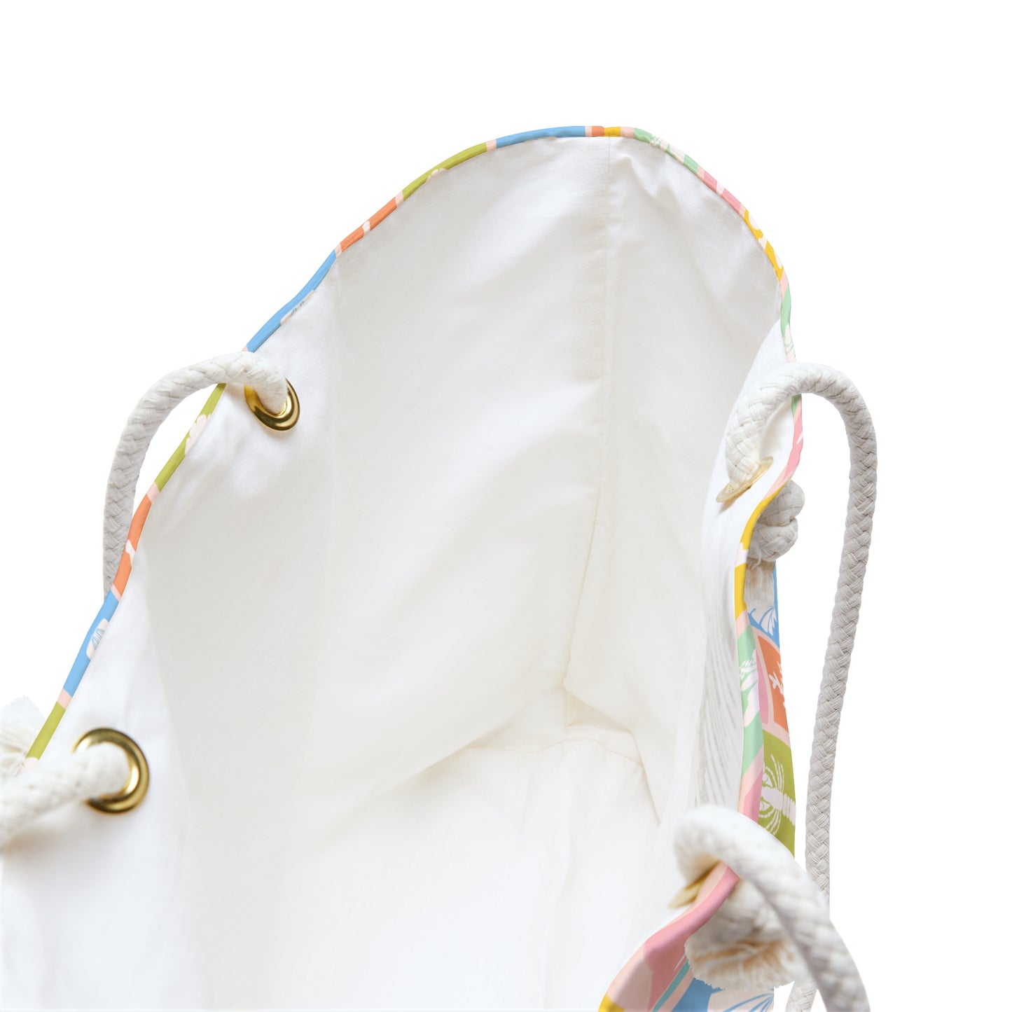 Seaside Coastal Surf Weekender Bag – Shells, Palm Trees & Starfish Travel Tote
