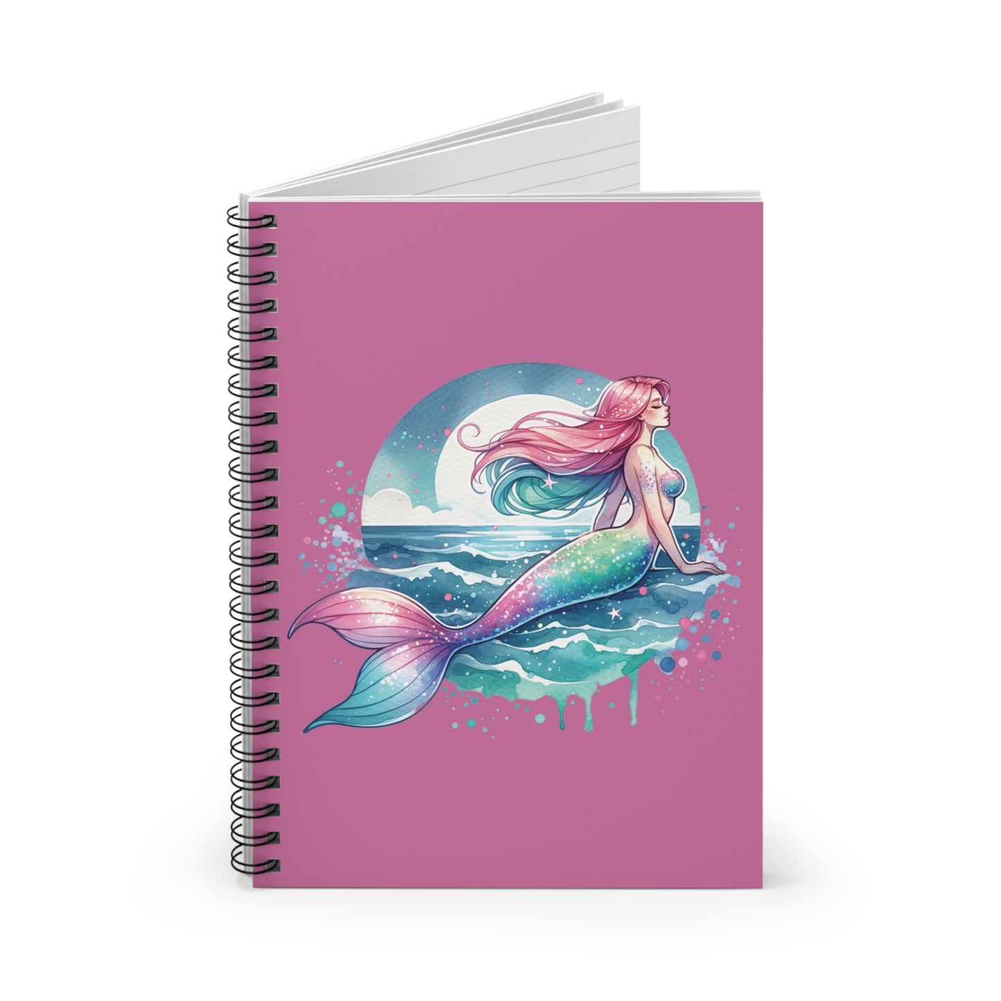 Mermaid Spiral Notebook - Ruled Line