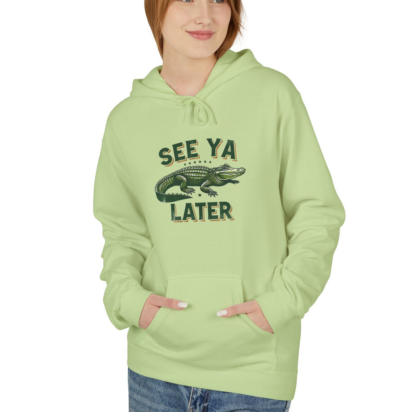 See Ya Later Alligator Hoodie — Funny Gator Graphic Pullover Sweatshirt