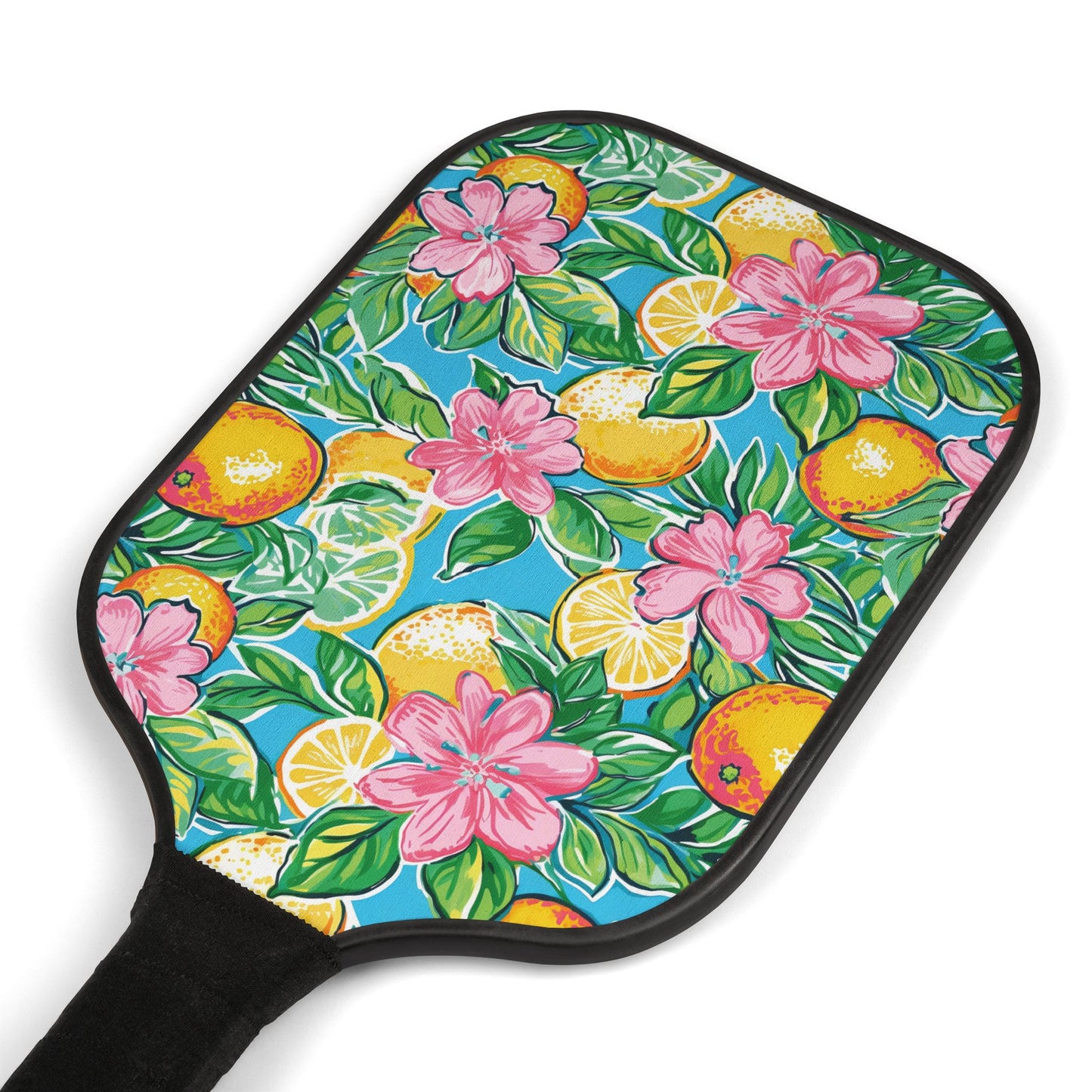 Tropical Fruit Cirtus Print Pickleball Paddle Set - Fun & Colorful Kit for Players, Sports Lovers, Perfect Gift for Friends, Active Lifestyle, Summer Fun