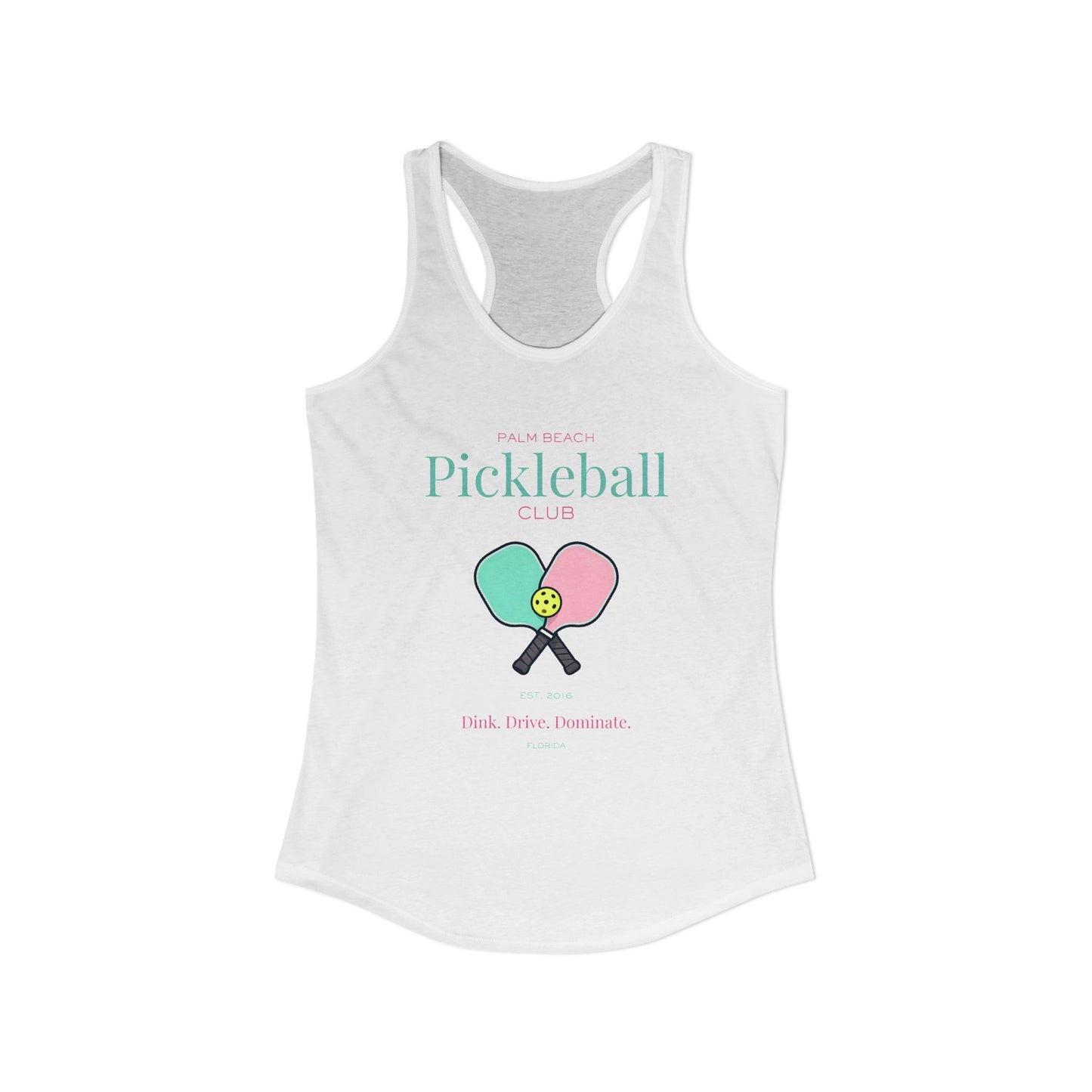 Women's Palm Beach Pickleball Racerback Tank Top