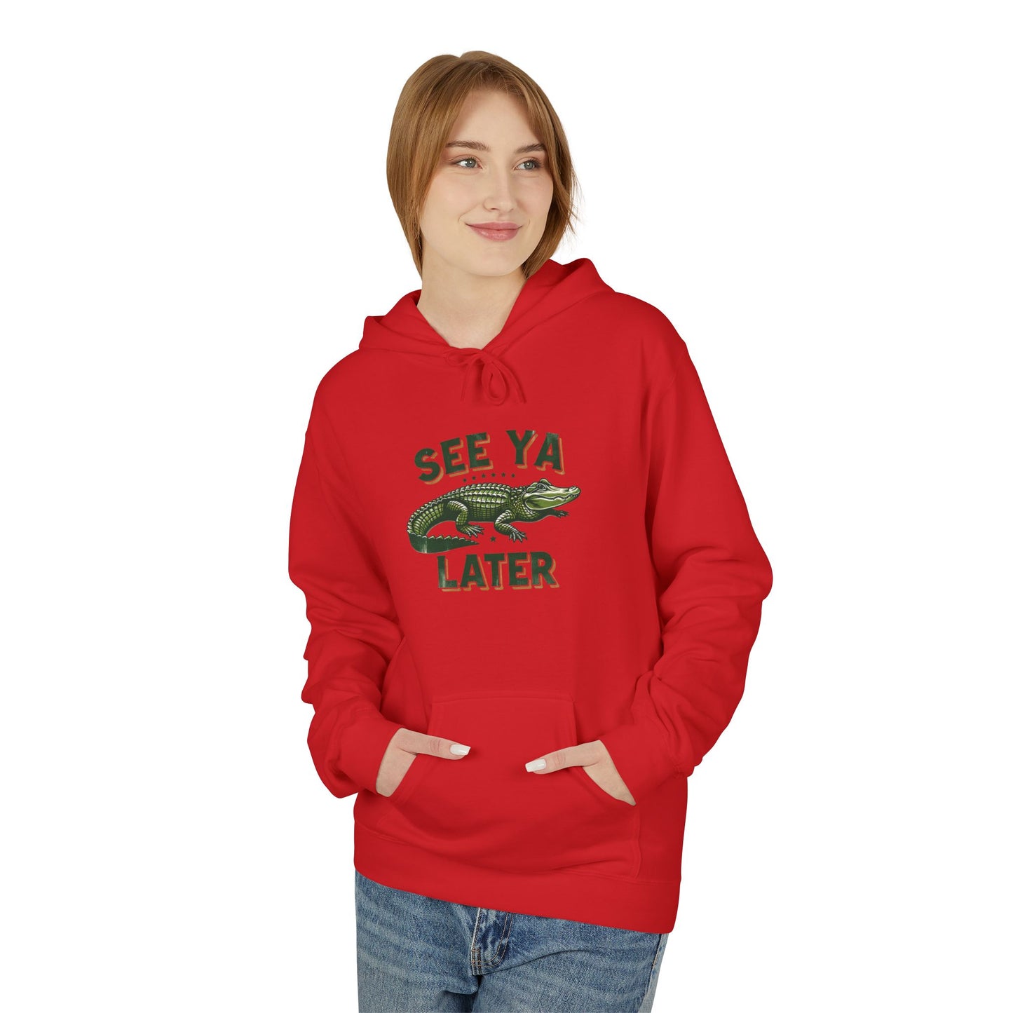 Alligator See Ya Later Hoodie — Funny Gator Graphic Pullover Sweatshirt