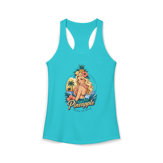 Pineapple State of Mind Woman’s Slim Fit Racerback Tank