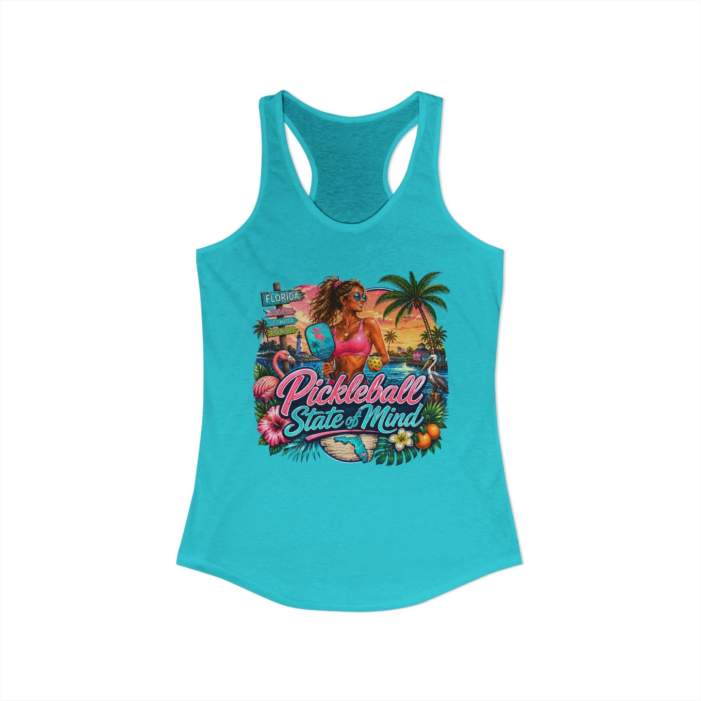 Pickleball State of Mind Women's Racerback Tank Top