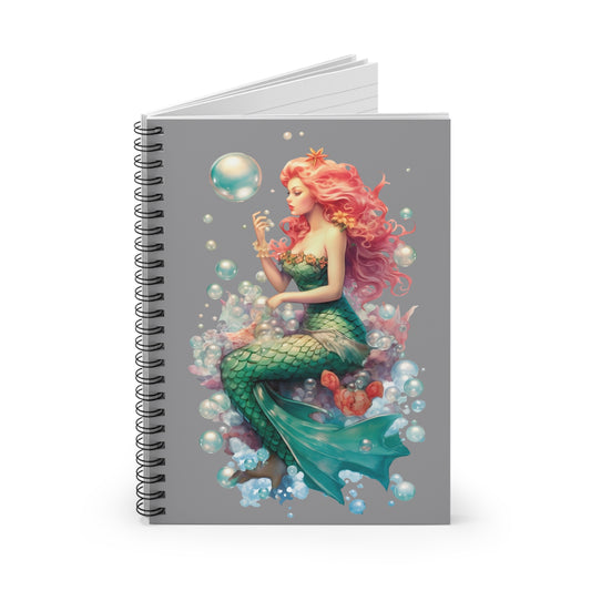 Underwater Dreams Spiral Notebook | Mermaid Design, Cute Journal, Stationery, Gift for Writers, School Supplies