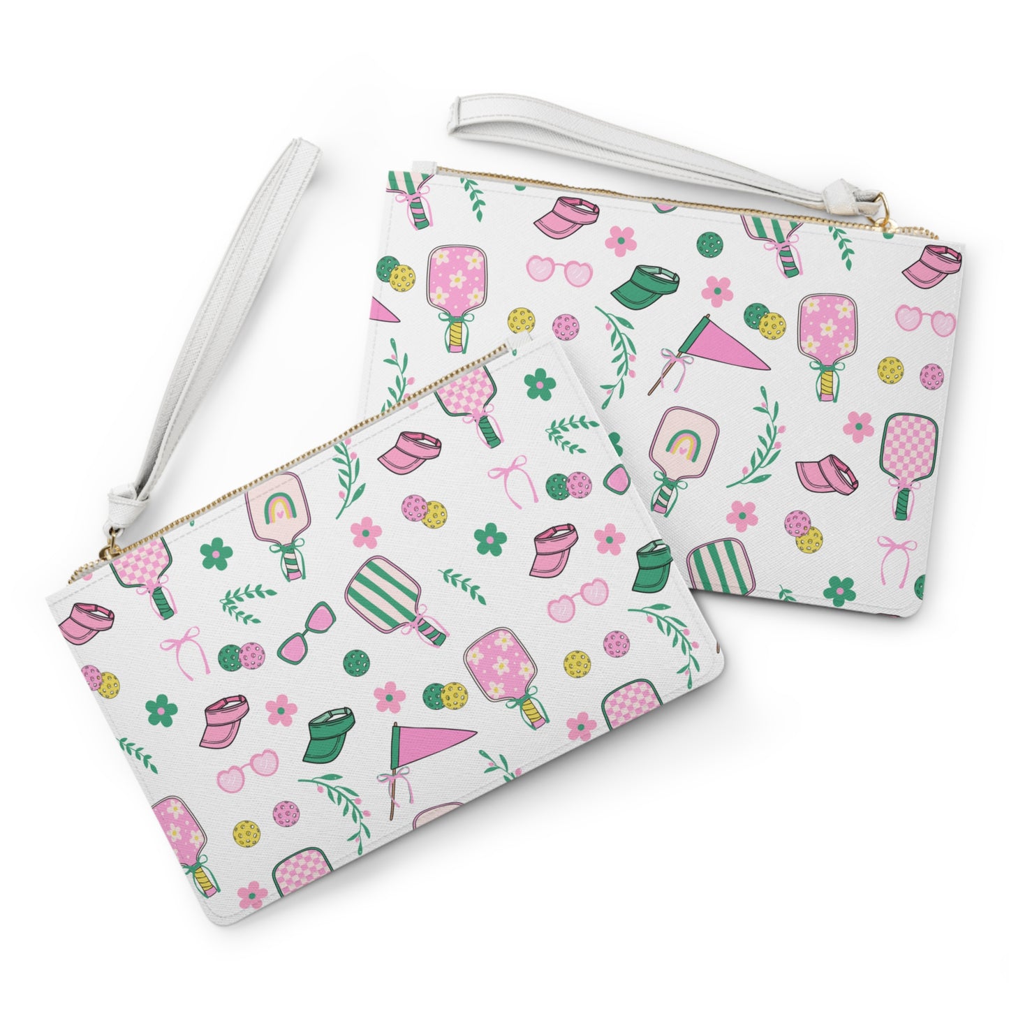 Preppy Pickleball Clutch Bag — Fun Paddle Accessory Purse