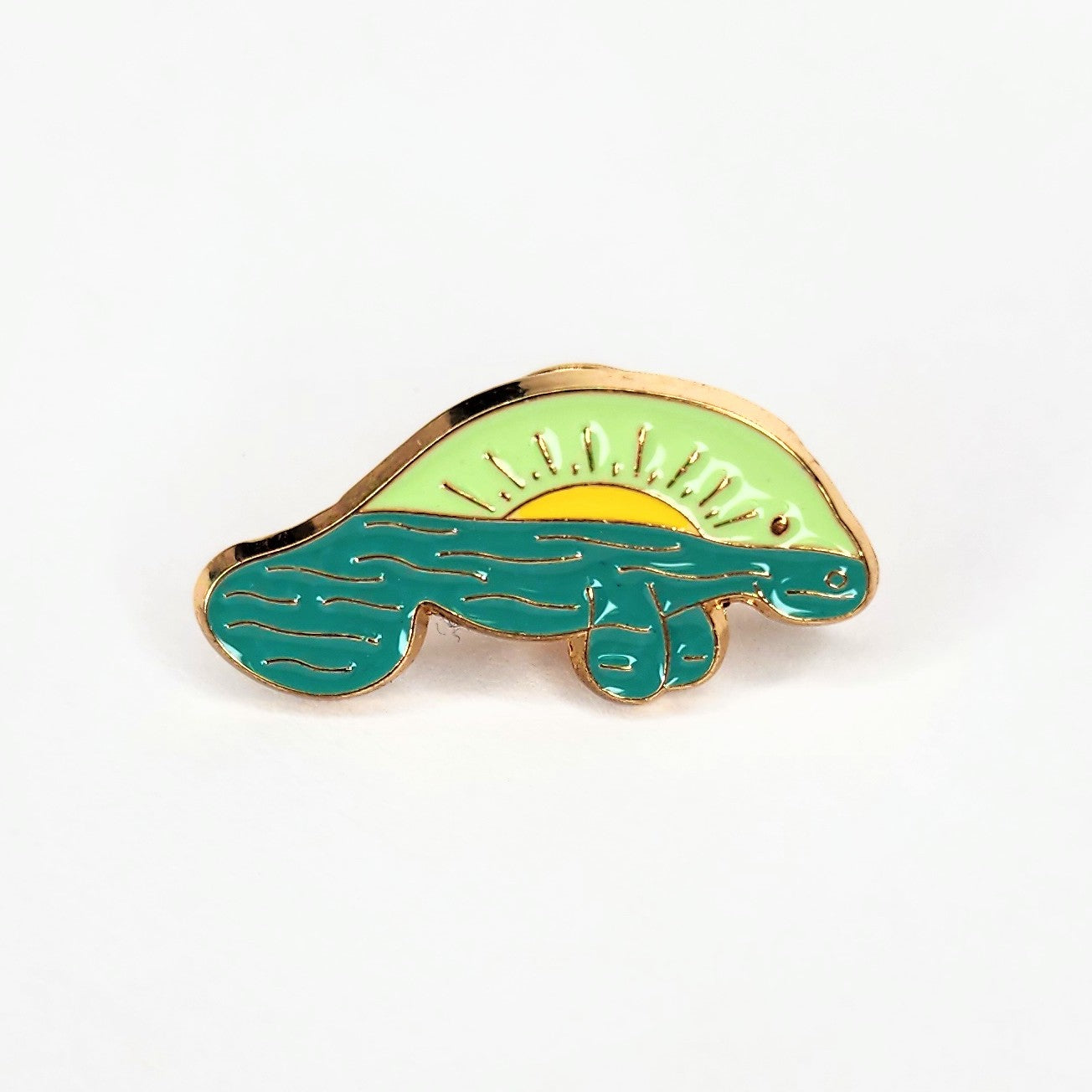 Colorful Manatee Enamel Pin