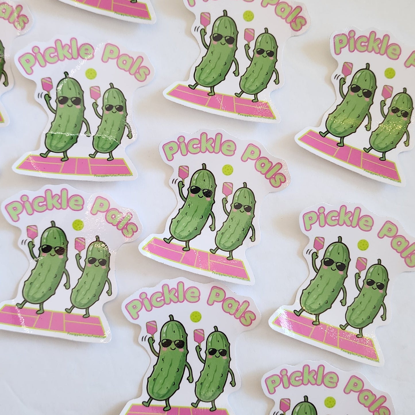 Pickle Pals Pickleball Friends Vinyl Sticker 3in