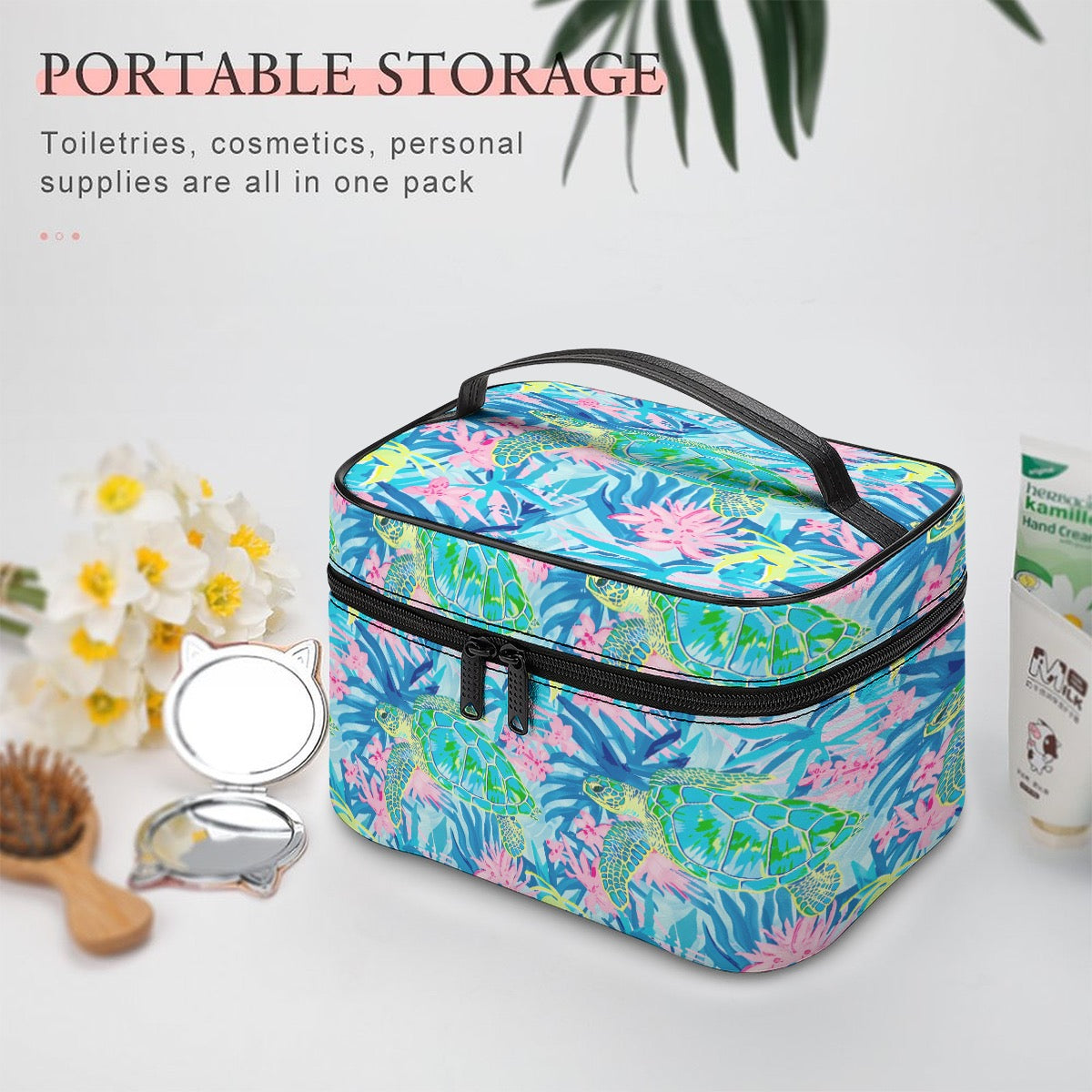 Sea Turtle Large Capacity Toiletry Organizer Bag