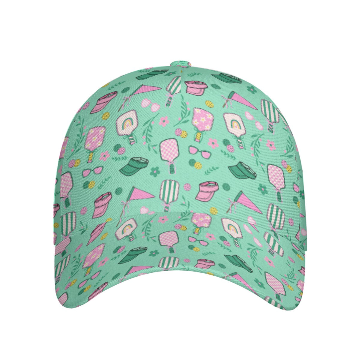 Woman’s Cute Pickleball Printed Baseball Cap