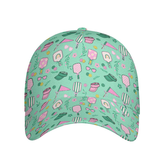 Woman’s Cute Pickleball Printed Baseball Cap