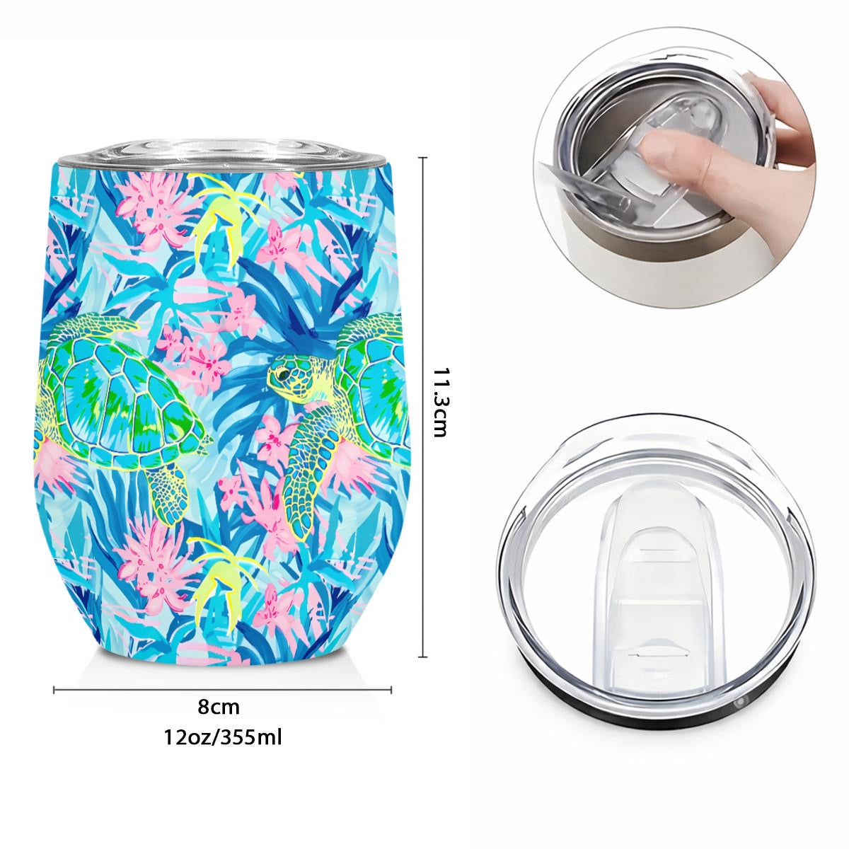Sea Turtle Wine Tumbler|12OZ