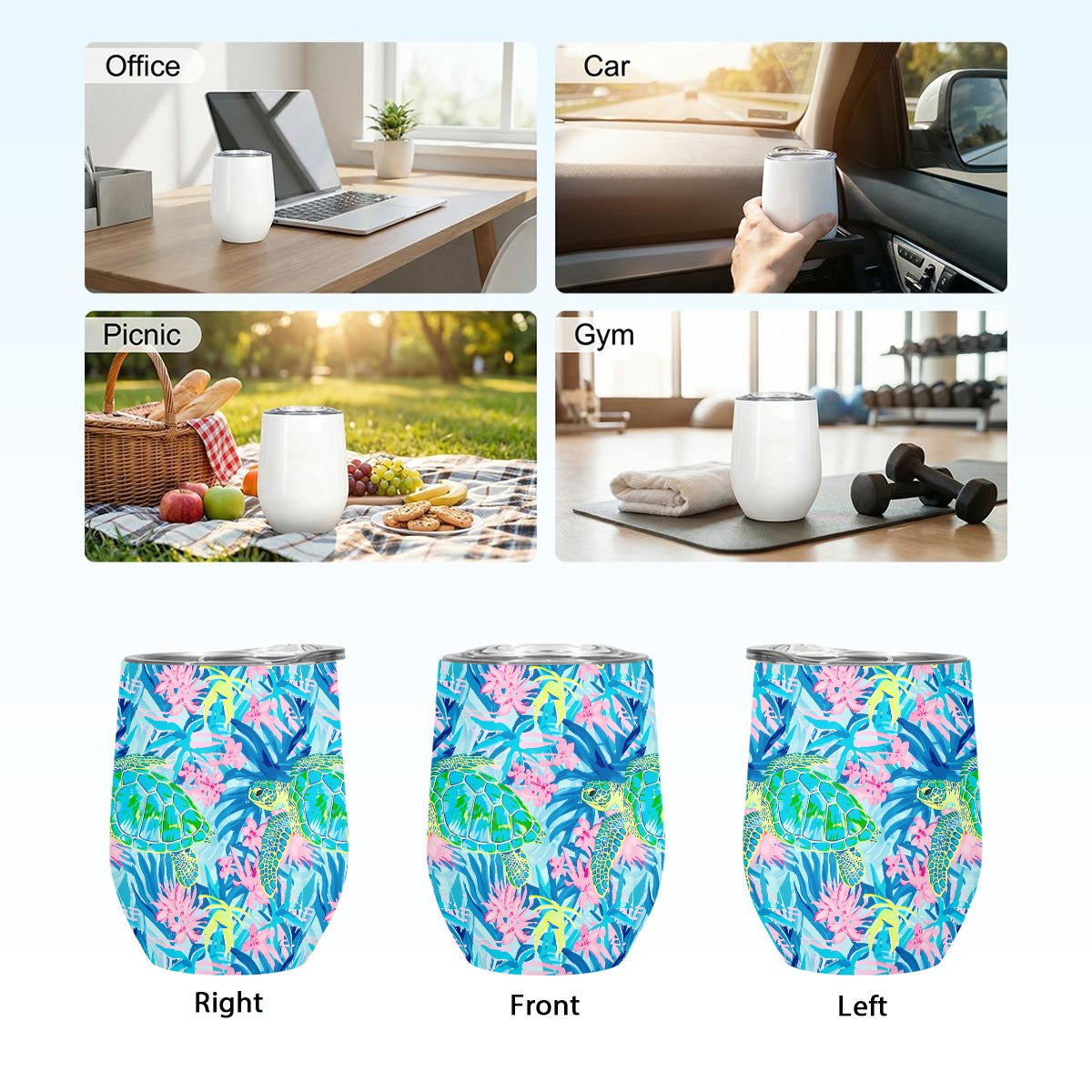 Sea Turtle Wine Tumbler|12OZ