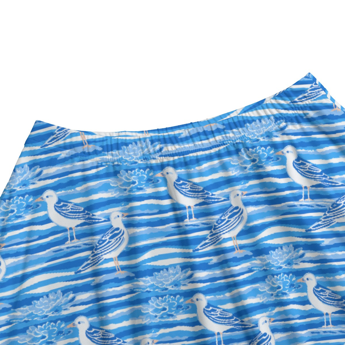 Coastal Seagull Women's Maxi Skirt With Pockets
