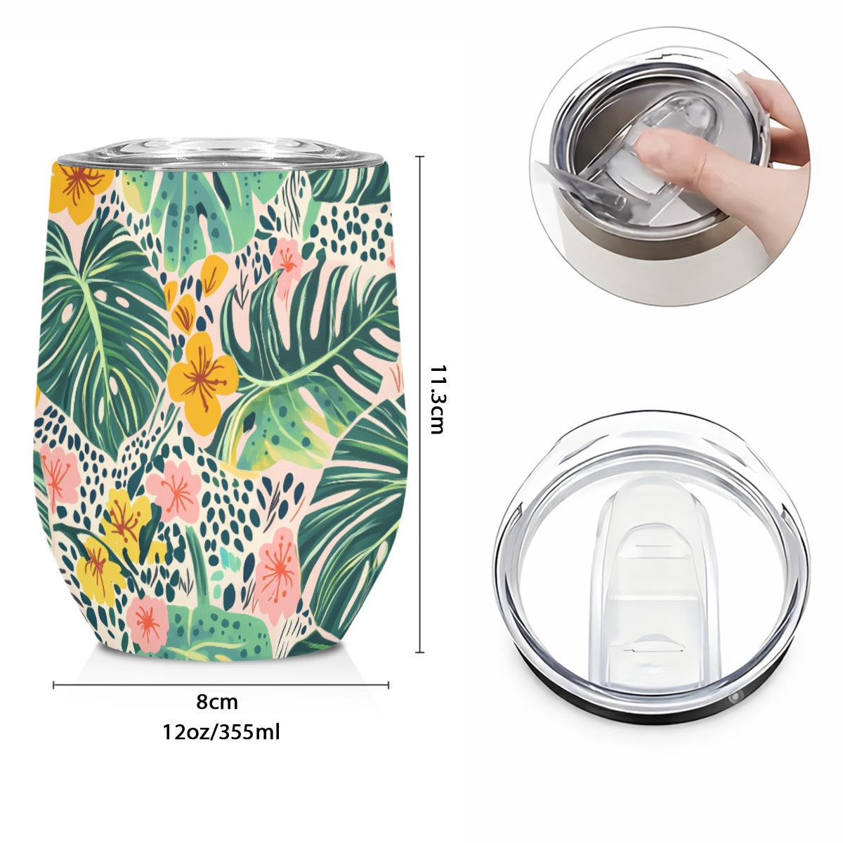 Jungle Cup Wine Tumbler|12OZ