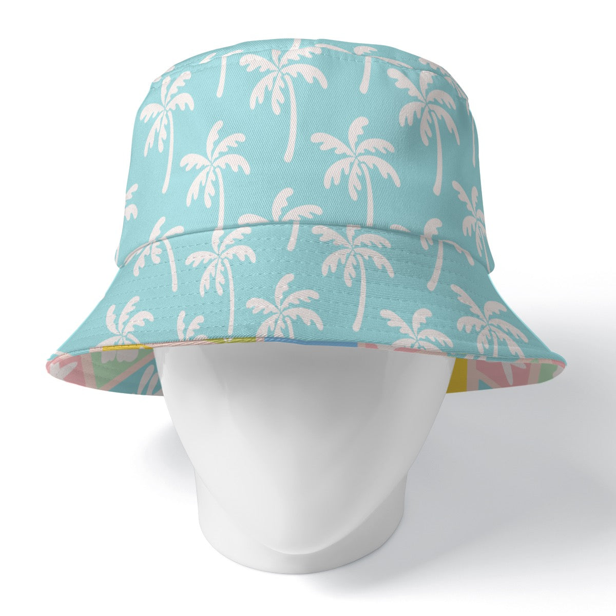 Surf Beach Print Double-Side Bucket Hat