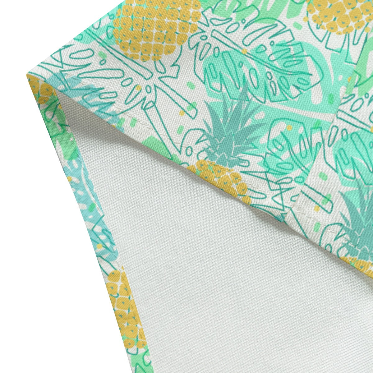 Pineapple Print Women's Halter Summer Dress | Rayon