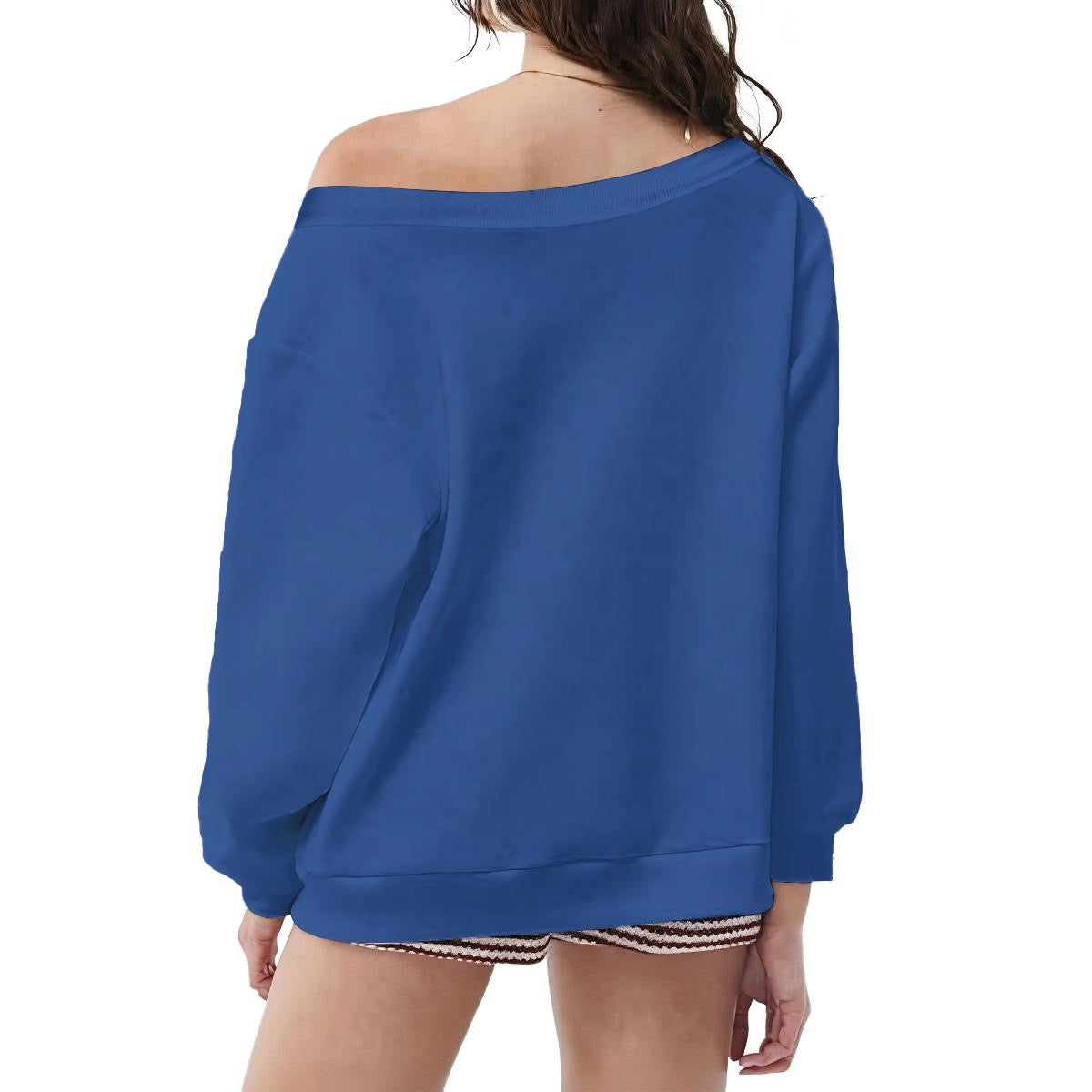 Let’s Pickleball Y’all! Women's Off-Shoulder Sweatshirt with Micro-Fleece Lining