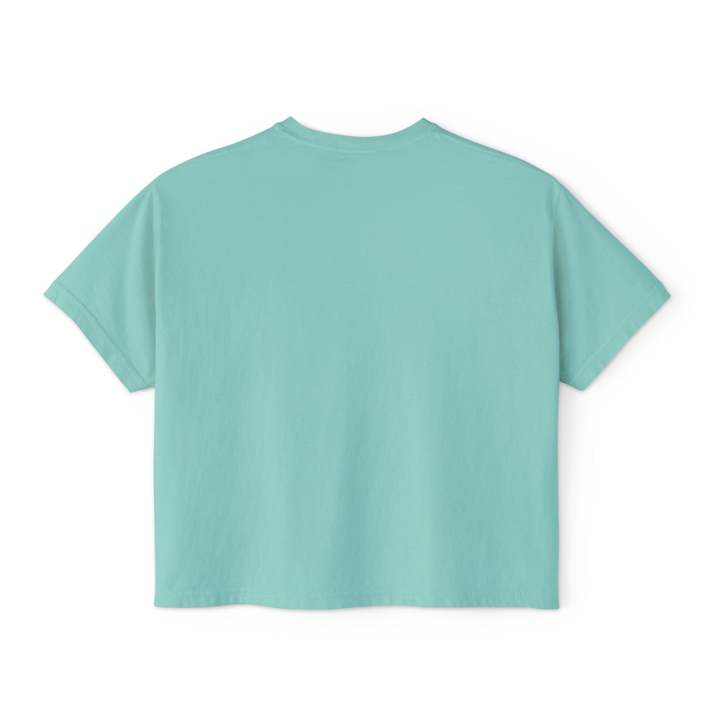 Coastal Cowgirl Women's Boxy Tee — Graphic Mermaid Cowgirl Beach Shirt