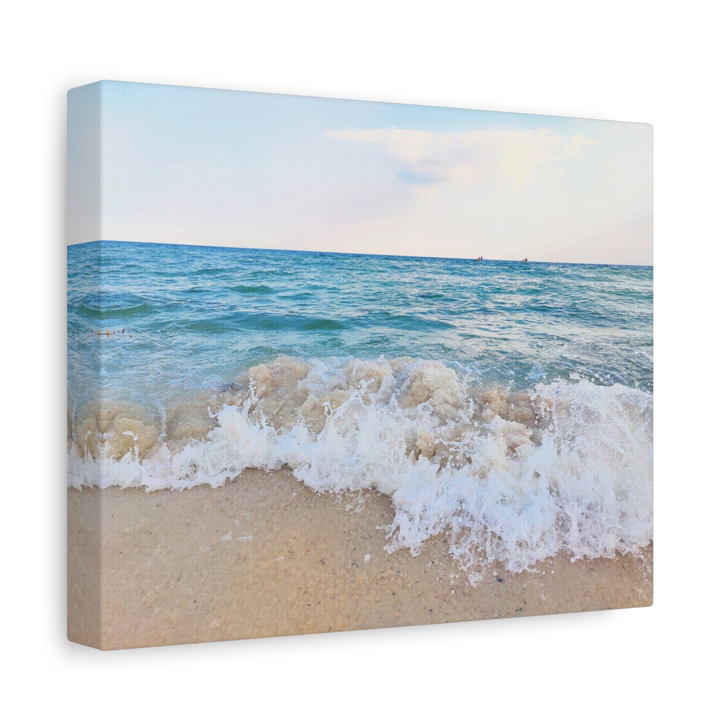 Gulf Shores Ocean Wave Beach Canvas Print — Matte Stretched Wall Art Photography