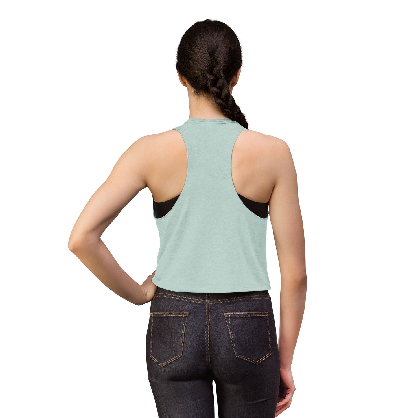 Pickleball Beach Crop Top — "Pickleball Beach Repeat" Women's Sleeveless Tank