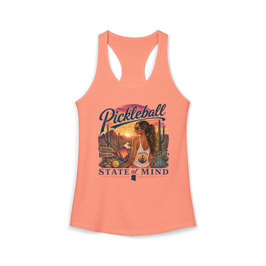 Arizona State Pickleball State of Mind Women's Racerback Tank Top