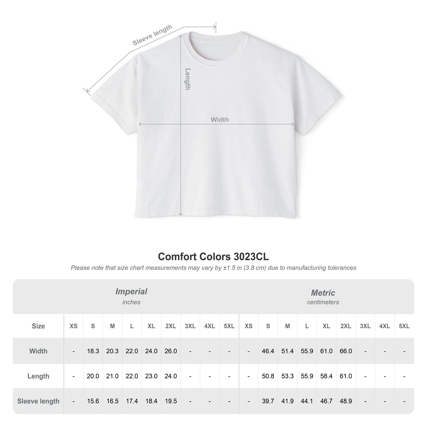 Women's Tee — "Always Salty" Wave Graphic Boxy Crop T-Shirt