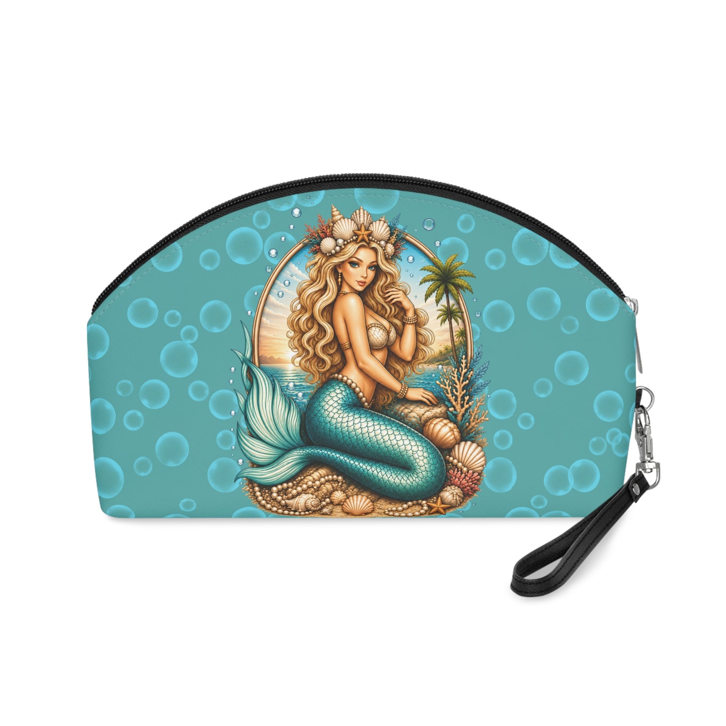 Mermiad Makeup Bag — Aqua Beach Cosmetic Pouch
