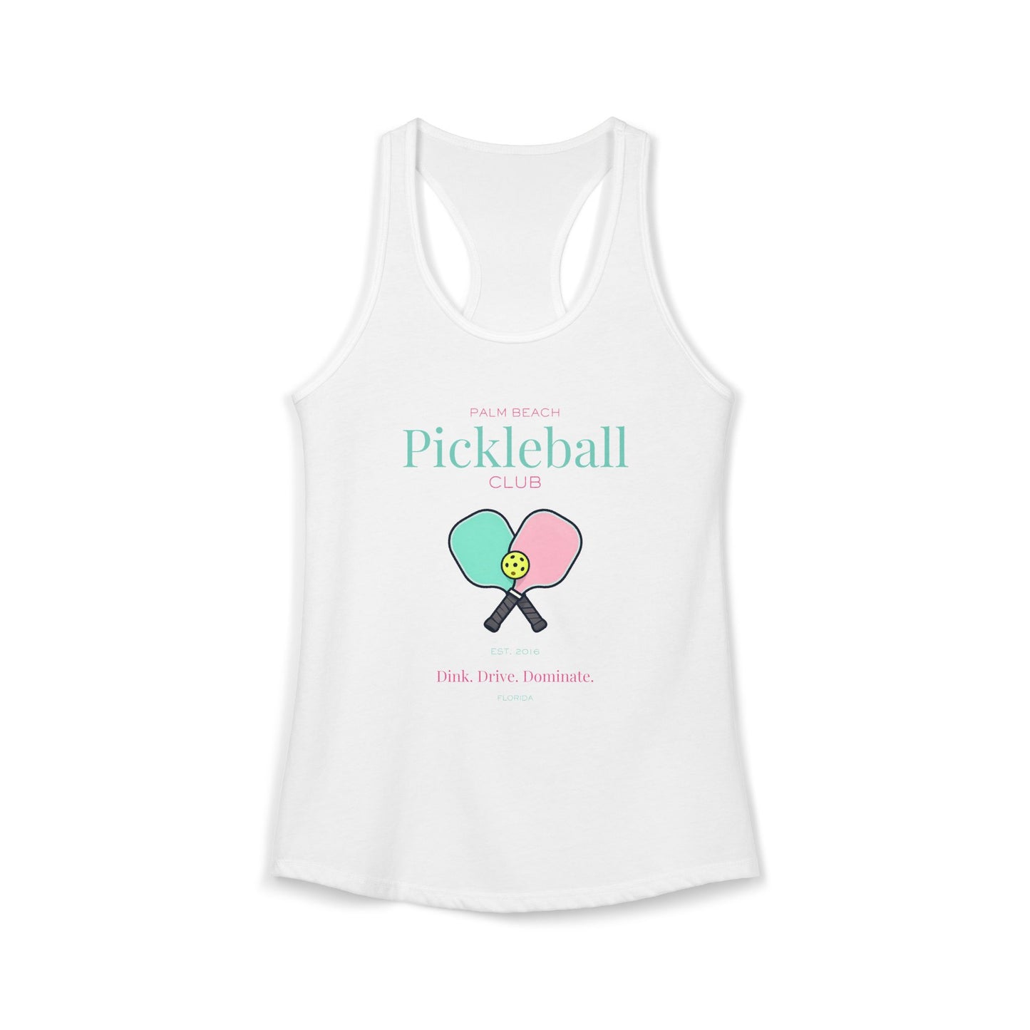 Women's Palm Beach Pickleball Racerback Tank Top