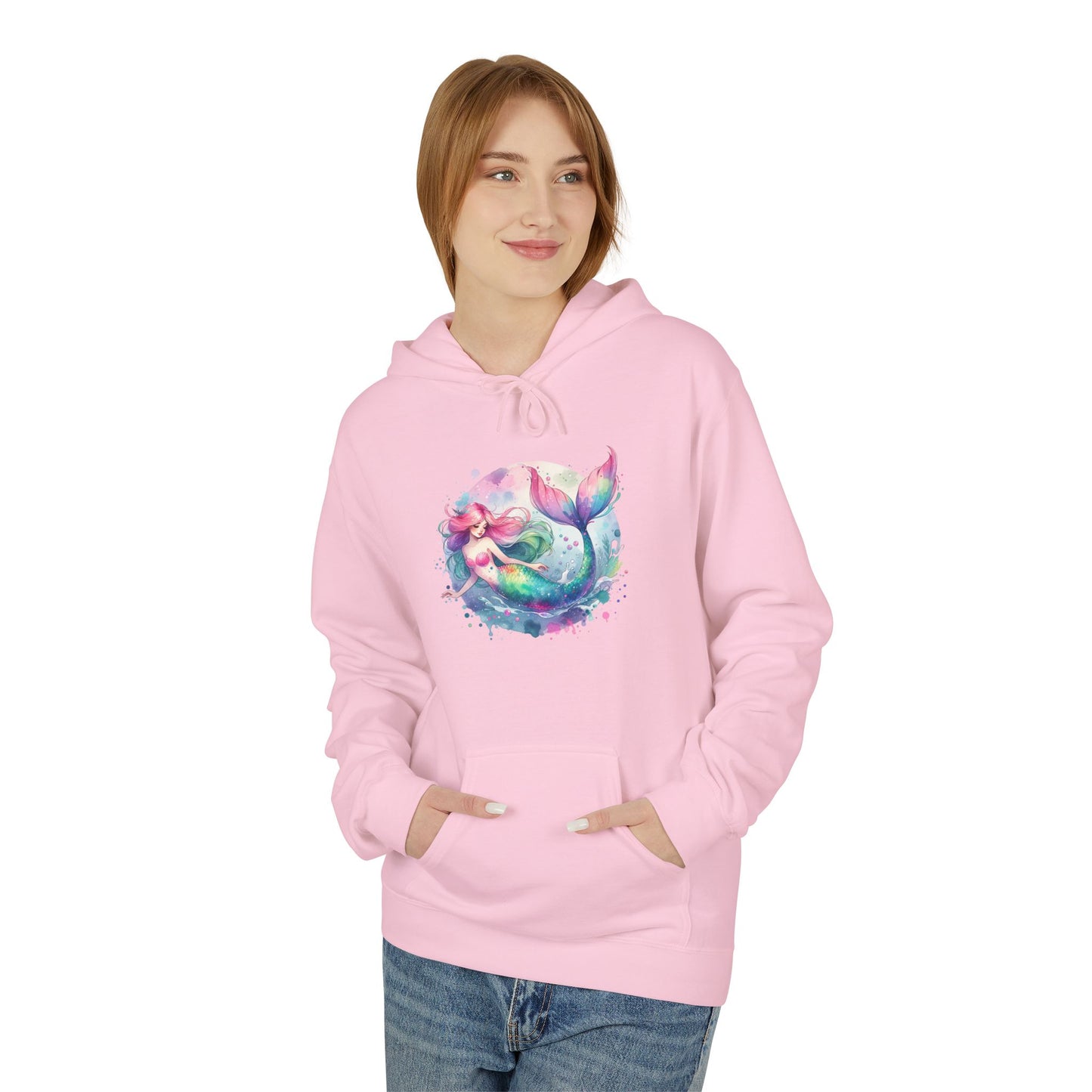 Mermaid Art Hoodie — Cute Pastel Mermaid Sweatshirt