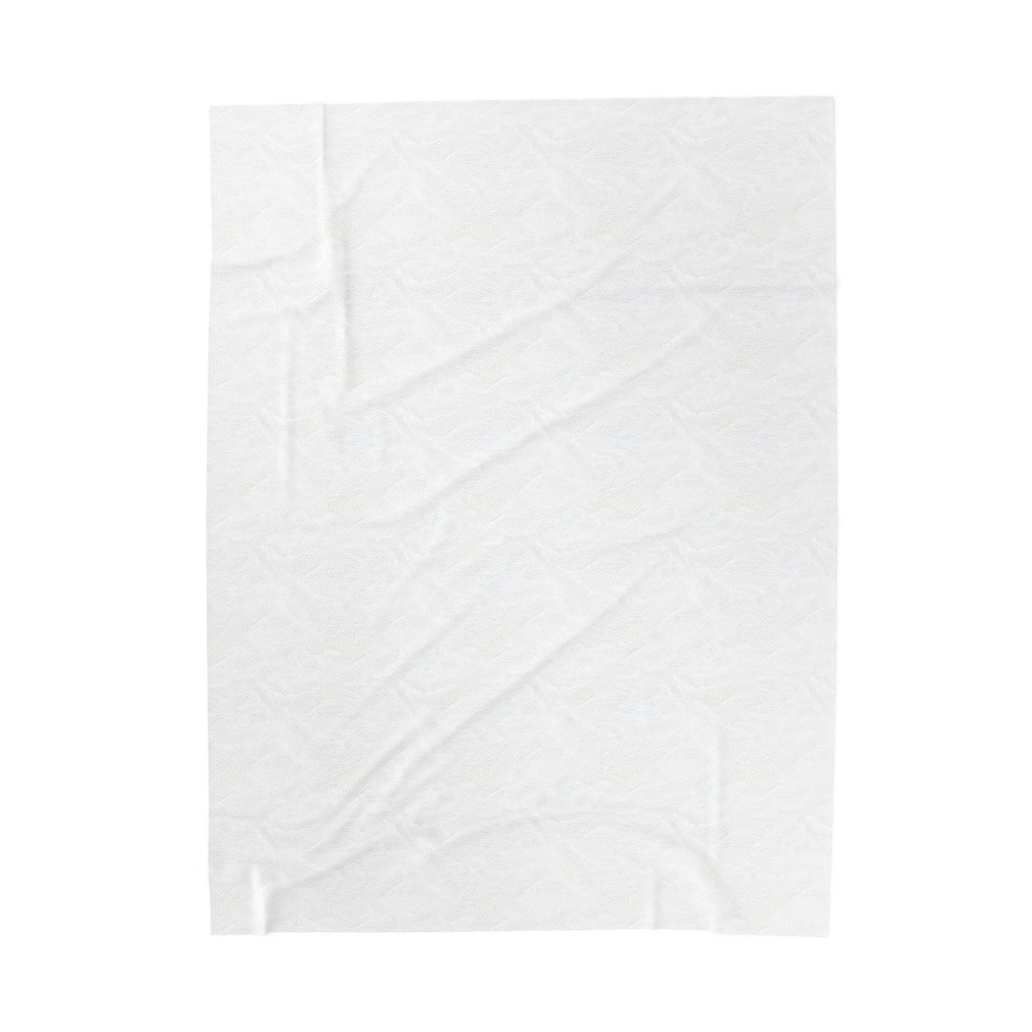 Seashell Blue Velveteen Plush Blanket — Coastal Nautical Throw