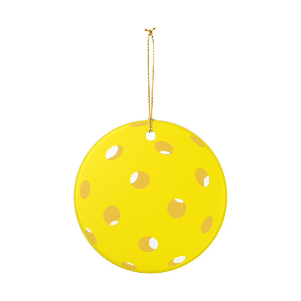 Pickleball Ceramic Ornament — Cute Pickleball Friends, Holiday Christmas Decoration
