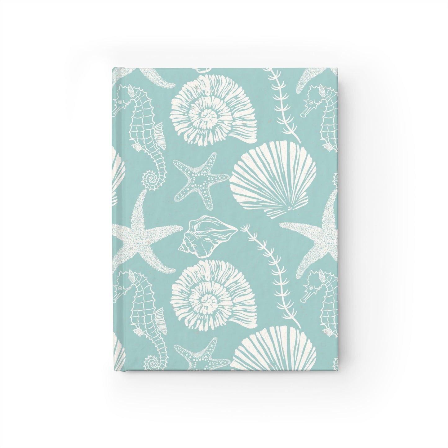 Seaside Shells Journal — Coastal Seashell & Seahorse Notebook