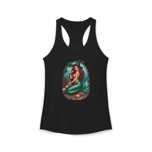 Mermaid Witch Women's Summer Racerback Tank Top