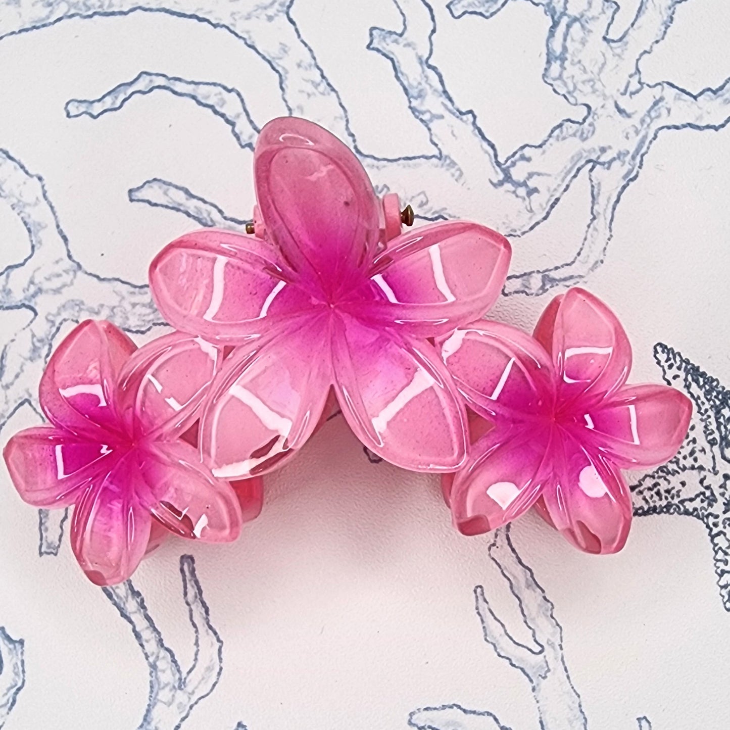 Plumeria Hair Claw
