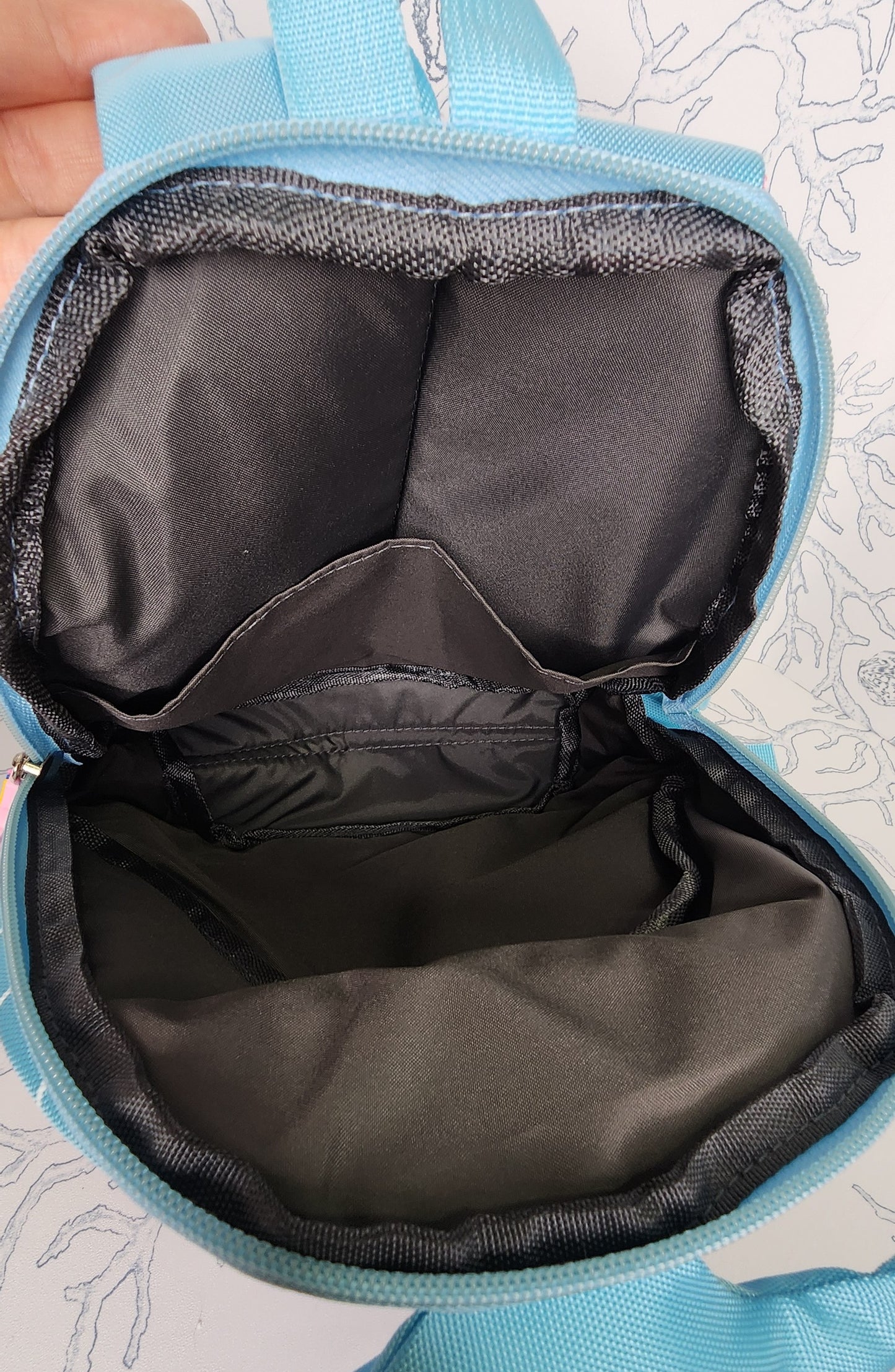 Kids Girls Beach Day Mermaid Backpack Blue, Teal, Pink